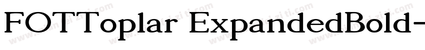 FOTToplar ExpandedBold字体转换